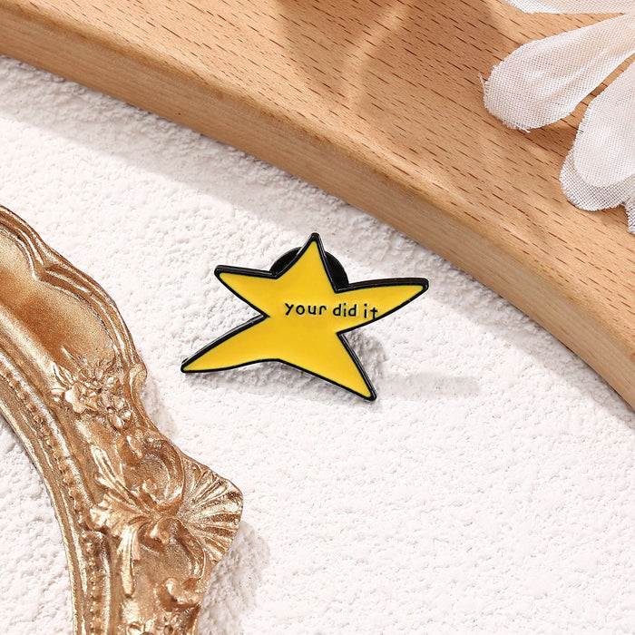 Wholesale Star Cartoon Quotes Alloy Brooch Pin