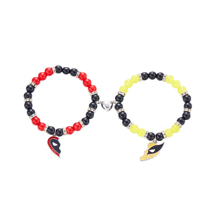 Wholesale Crystal Cat's Eye Magnet Attraction Couple Bracelet JDC-BT-Chuya003