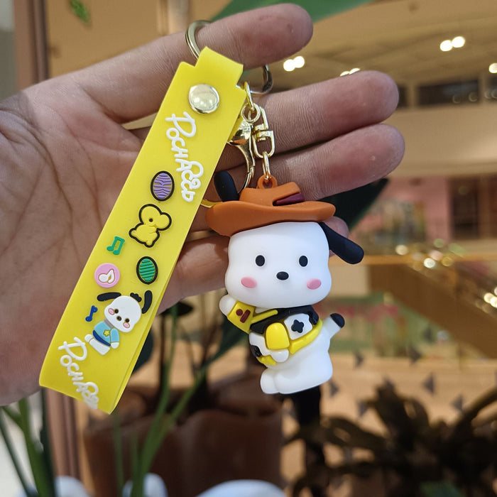 Wholesale Cartoon Silicone Anime Keychain JDC-KC-YiChang033