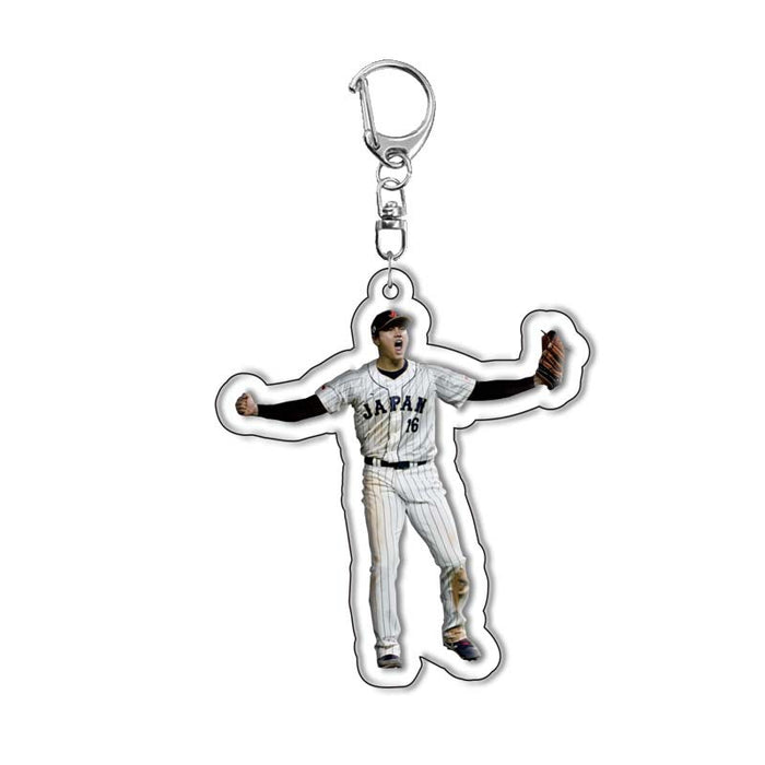 Wholesale Baseball Player Pitcher Acrylic Keychain Pendant