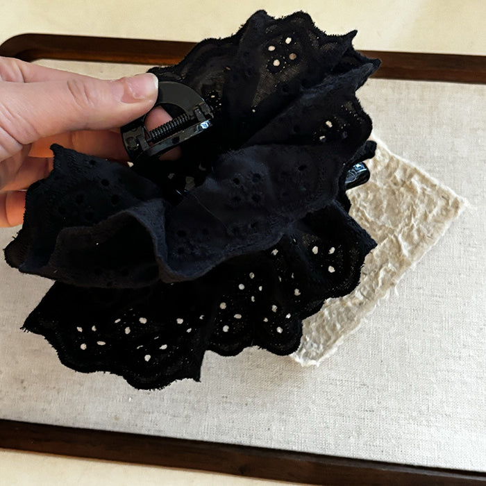 Wholesale French Elegant Lace Large Grasp Hair Quantity Shark Clip Hair Clip Hair Accessories