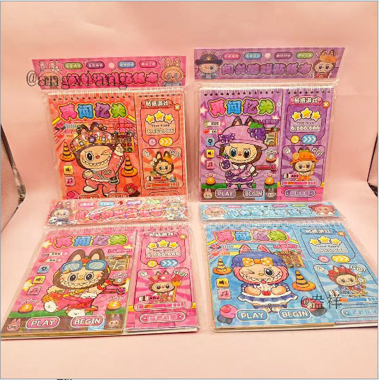 Wholesale Cute cartoon sticker set for a level-based game.