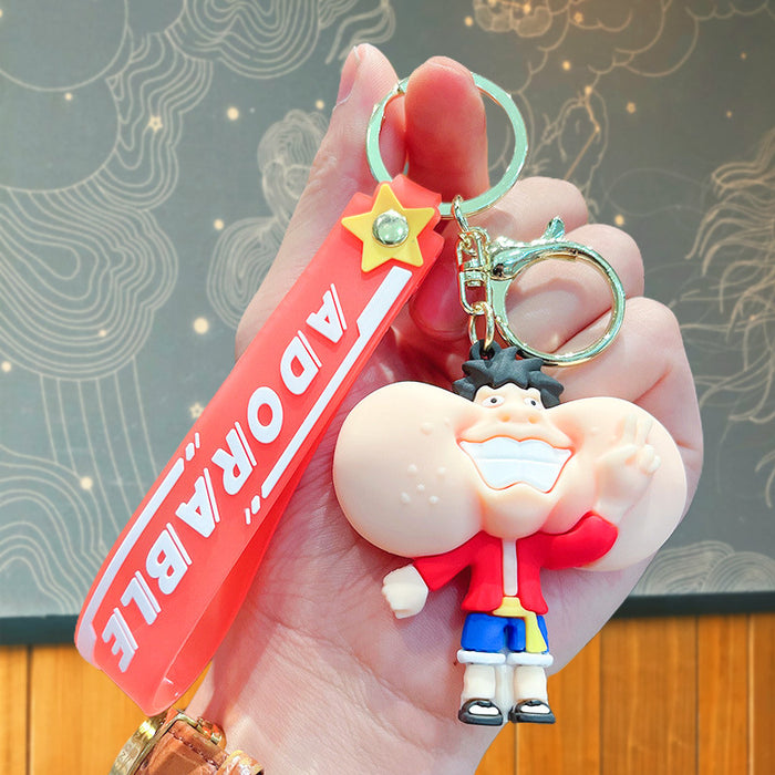 Wholesale Cartoon Boy Silicone Doll Keychain JDC-KC-JuJi029