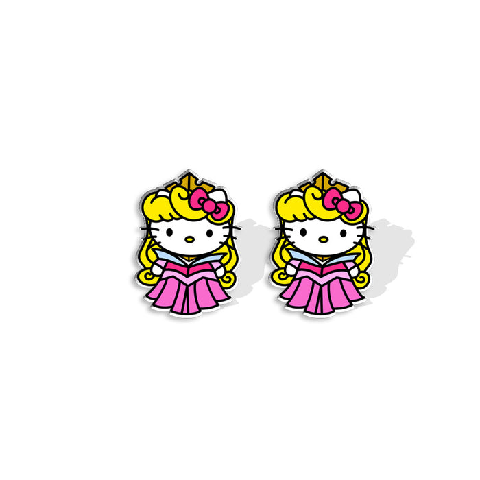 Wholesale Cartoon Princess Series Acrylic Earrings JDC-ES-XiangL060