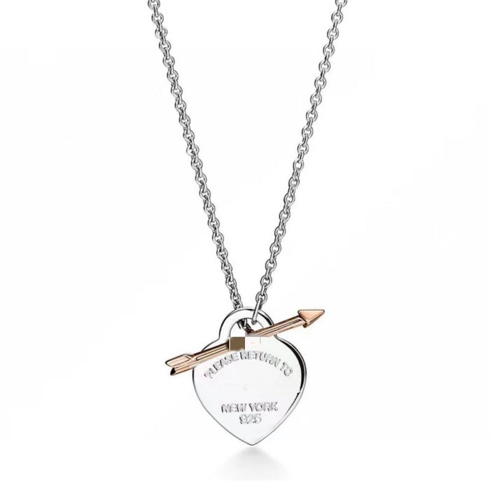 Wholesale Heart shaped necklace, personalized thick chain, fine chain jewelry