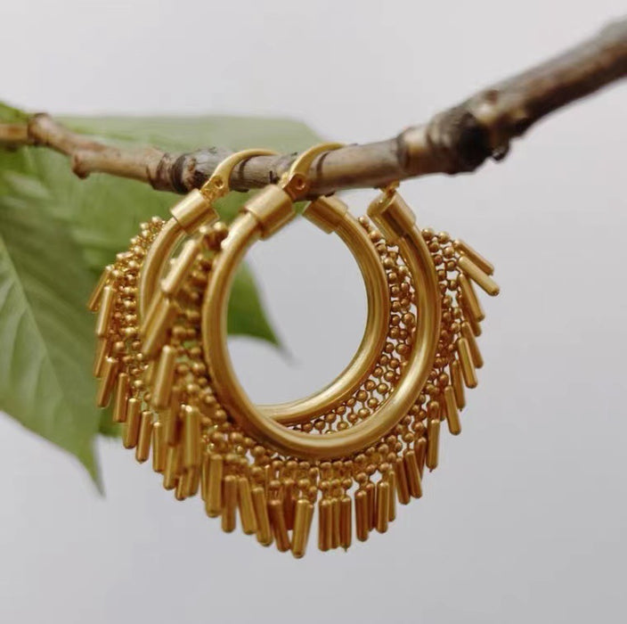 Wholesale Bohemian style earrings with delicate tassels
