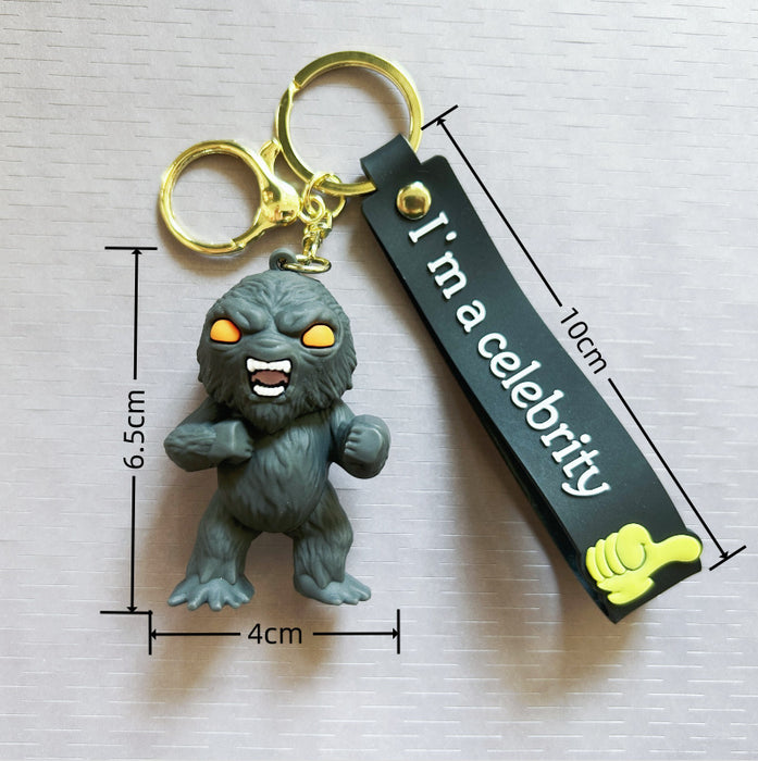 Wholesale PVC Cartoon Monster Doll Keychain JDC-KC-WuYi150