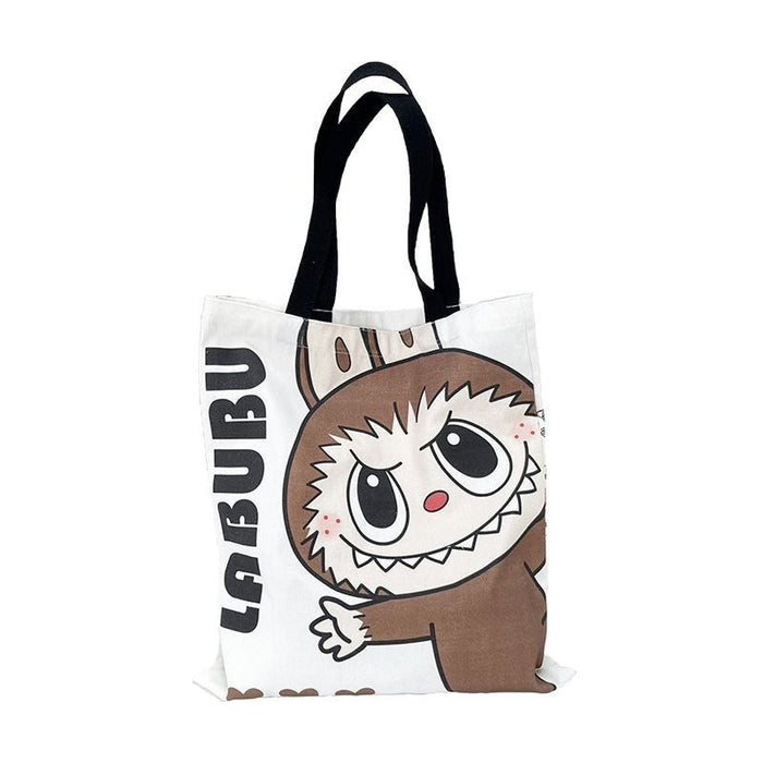 Wholesale Printed canvas bag, cartoon canvas bag, street trend shoulder bag, handbag