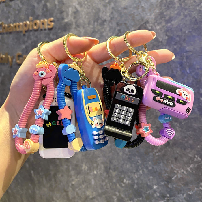 Wholesale Mini Mobile Doll Creative Keychain Pendant