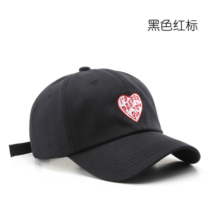 Wholesale Retro Love Embroidered Cotton Fashionhats Baseball Caps JDC-FH-TuL013