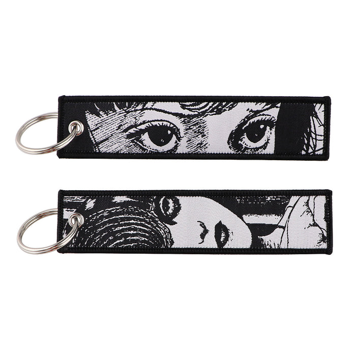 Wholesale Stylish Anime Woven Label Keychain Lanyard For Campus ID Card Casual Fashion Accessory Gift