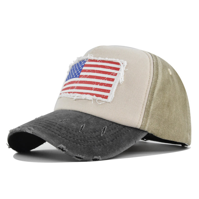 Wholesale Cotton Vintage Patch Flag Baseball Cap JDC-FH-DeX016