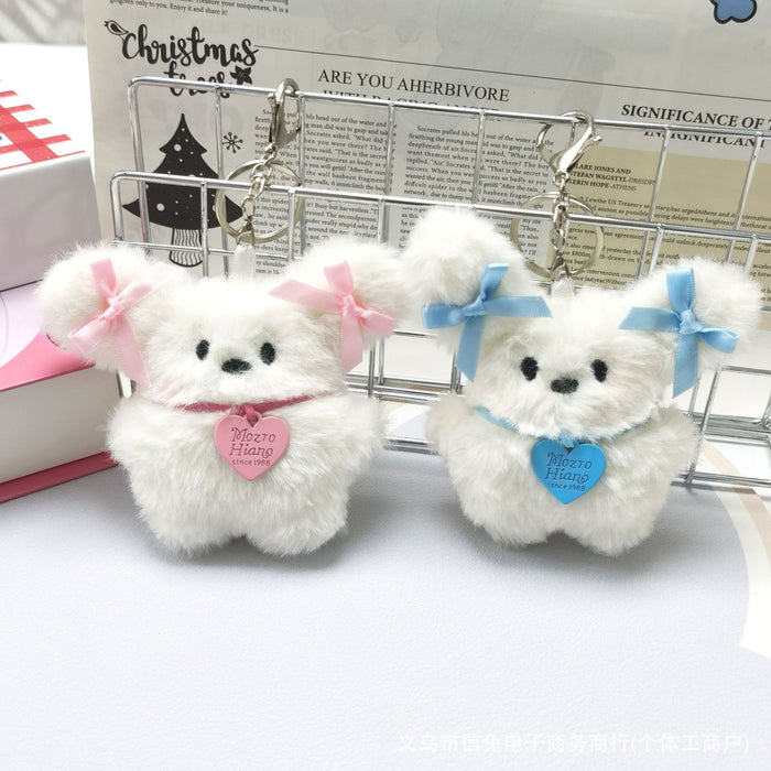 Wholesale Cute Flying Rabbit Plush Pendant Bow Rabbit Doll Keychain Pendant Flying Dog Glasses Rabbit Doll