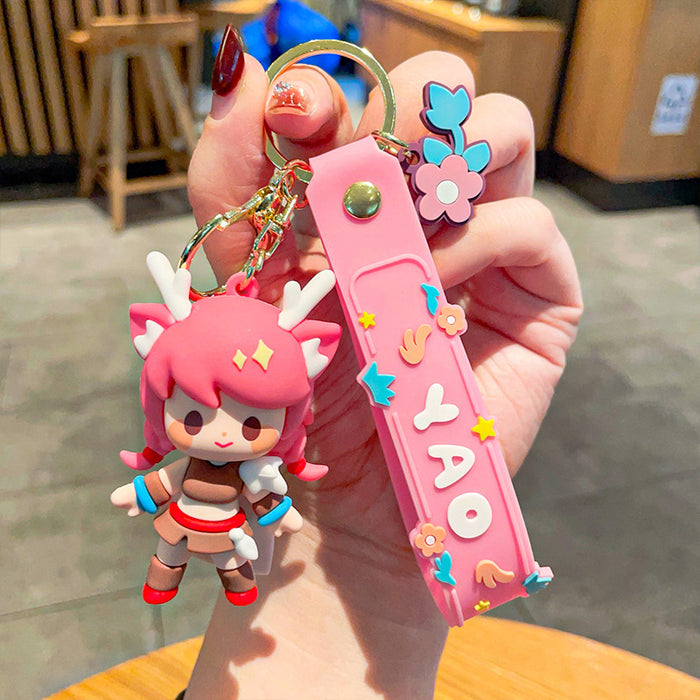 Wholesale PVC Cartoon Doll Keychain JDC-KC-LeZi035