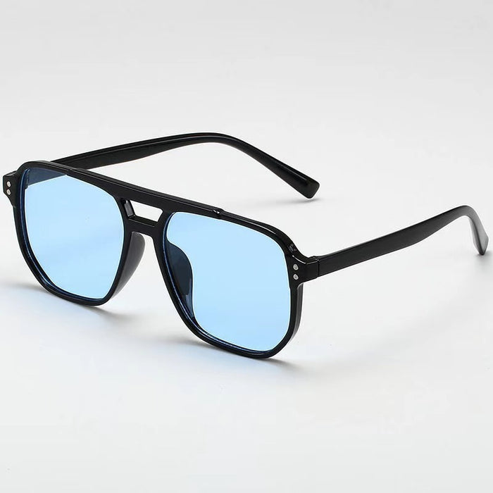 Wholesale  Double Beam Sunglasses Large Frame Sunshade Ocean Pieces Sunglasses