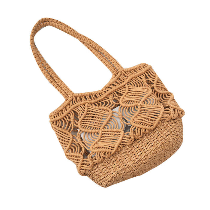 Wholesale Large Capacity Hollow Woven Bag JDC-SD-XinYuan001