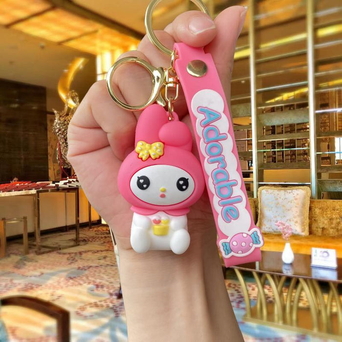 Wholesale Silicone Cartoon Doll Keychain JDC-KC-MingT112