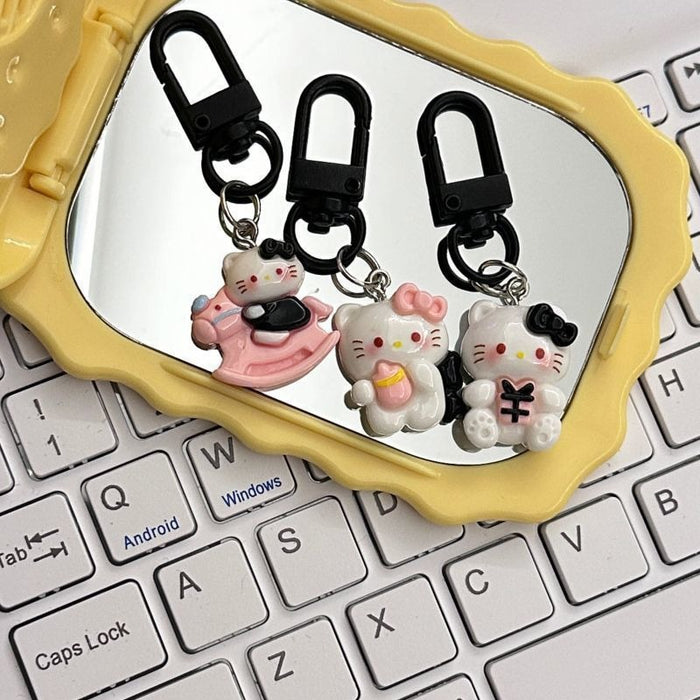 Wholesale Small cat Pendant Backpack School Bag Pendant Cute Keychain