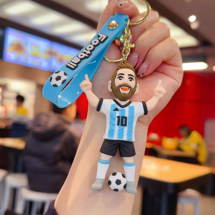 Wholesale Cartoon Football World Cup Star Keychain