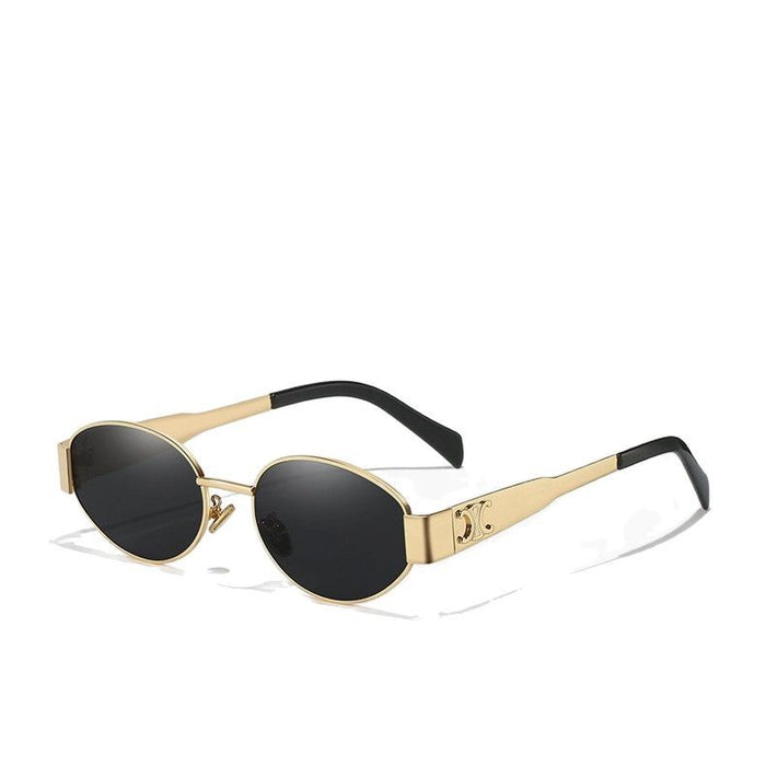 Wholesale Round frame sunglasses, high-end and fashionable, driving glasses, UV protection, photography sunglasses, decoration