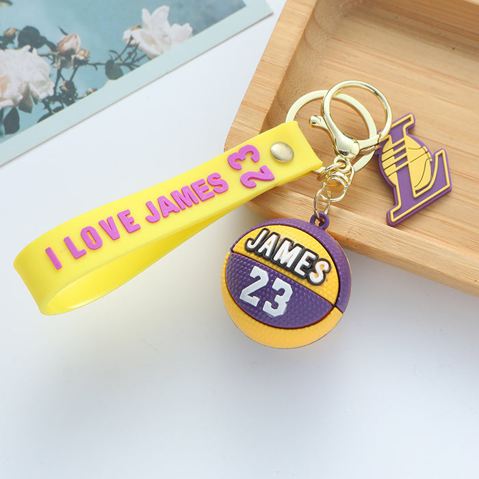 Wholesale Sports Basketball PVC Keychain JDC-KC-ShiX003