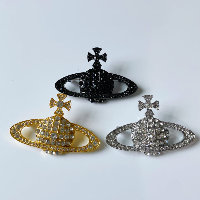 Wholesale Saturn diamond brooch accessories