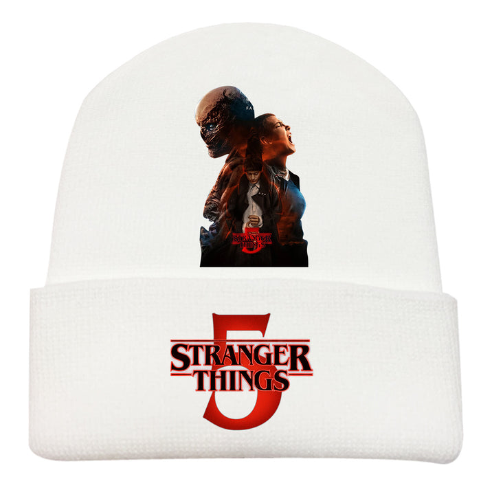 Wholesale Fashionable printed knitted hats outdoor warm hats