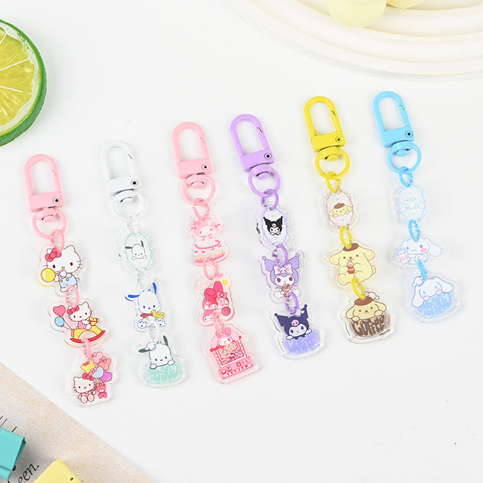 Wholesale Cute Cartoon Acrylic Keychain JDC-KC-XBK002