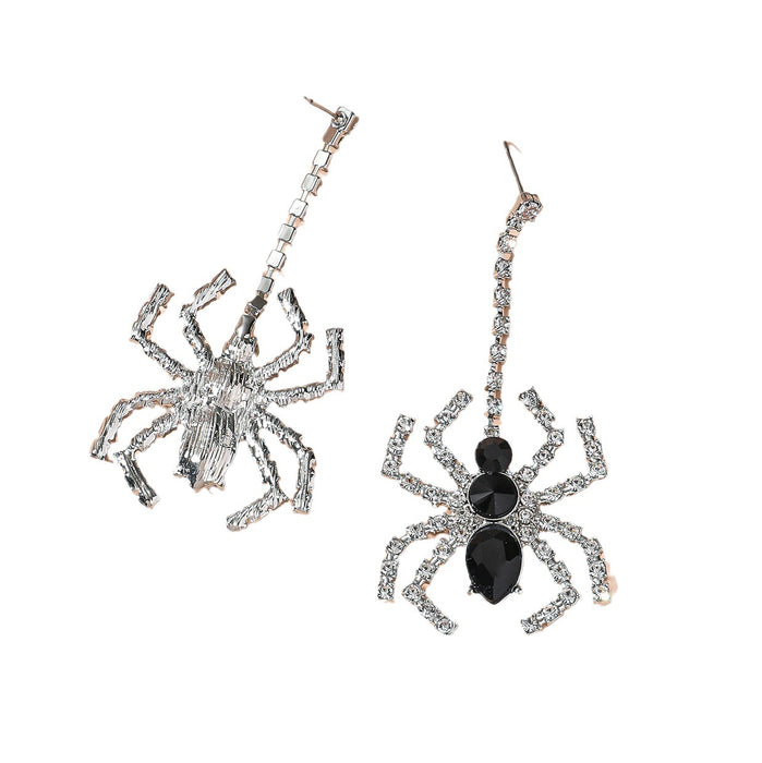 Wholesale Halloween Rhinestone Spider Earrings JDC-ES-JunJie011