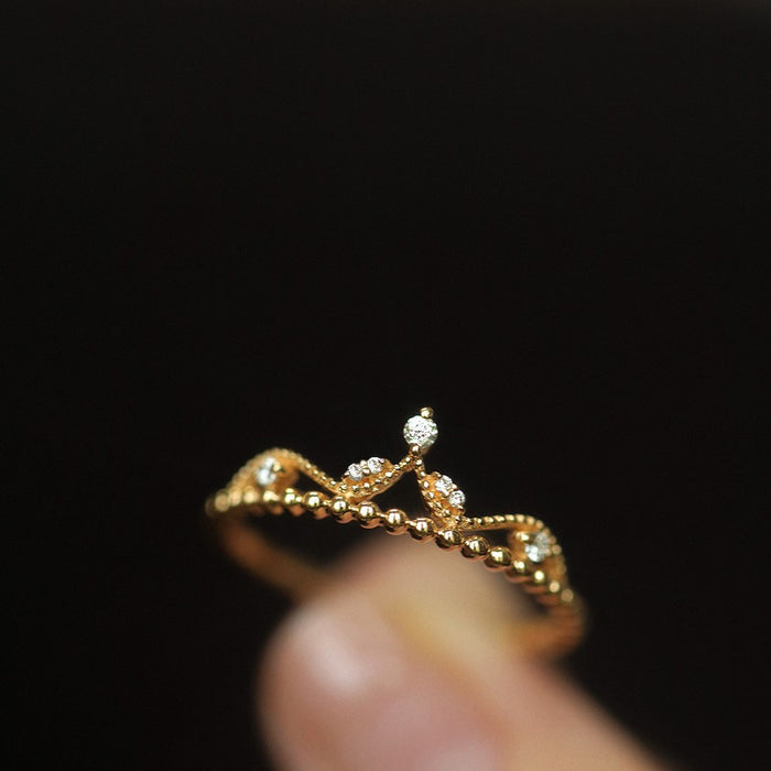 Wholesale Light luxury style micro inlaid zircon ring, light luxury opening versatile ring