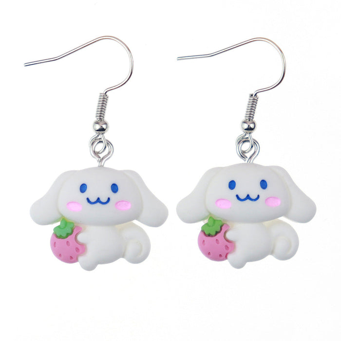 Wholesale Earrings Resin Fun Cute Cartoon Animals (S) JDC-ES-niqing009