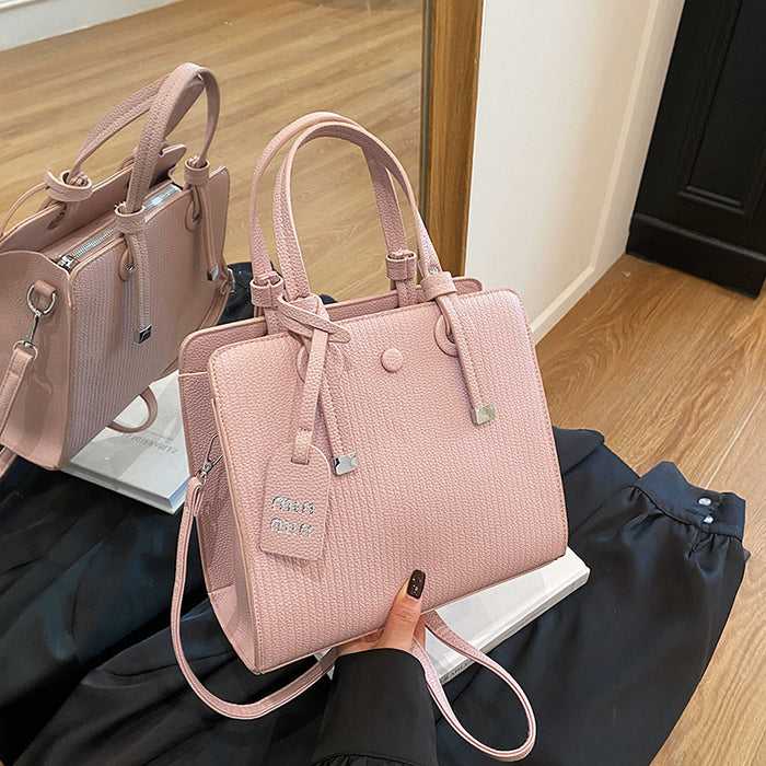 Wholesale New fashionable bucket bag, simple casual hand-held shoulder bag, versatile commuting diagonal cross bag for women