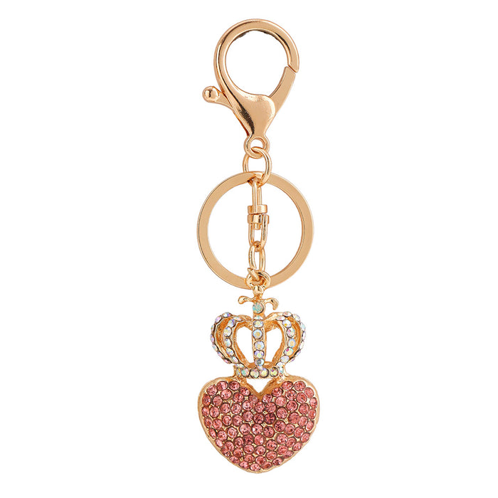 Wholesale Diamond Love Crown Alloy Keychain JDC-KC-ChaoK043