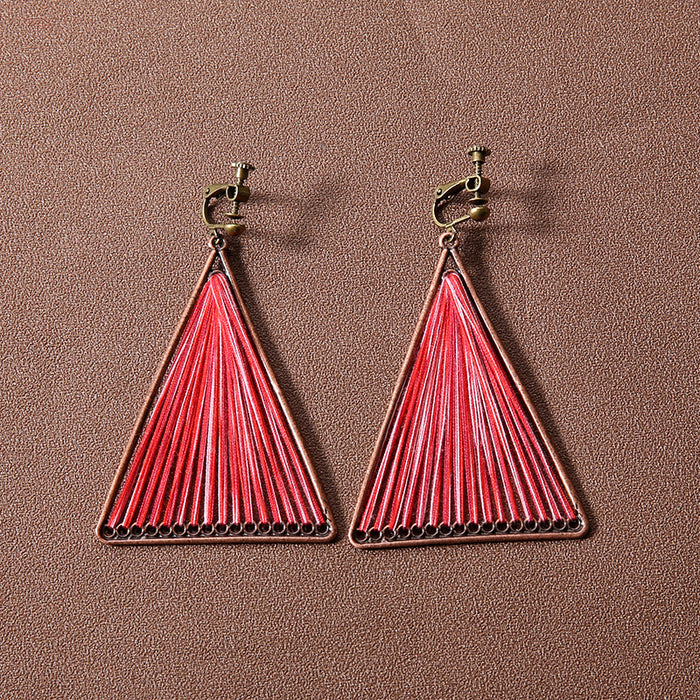 Wholesale Alloy Bohemian Retro Ethnic Style Su Long Earrings JDC-ES-Gumi003