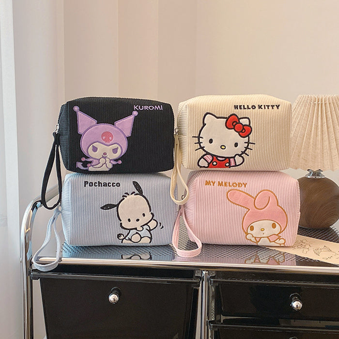 Wholesale Corduroy Cartoon Handy Cosmetic bag JDC-CB-Lihong001