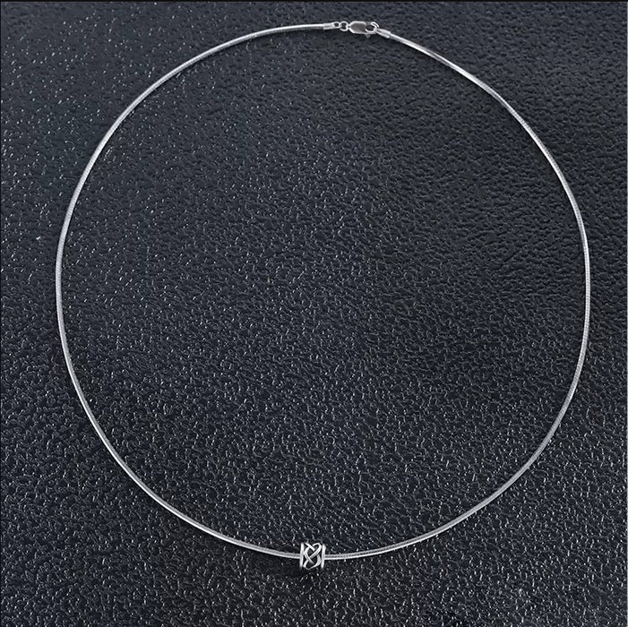 Wholesale Necklace for men, niche snake bone chain, small waist necklace, simple men's pendant