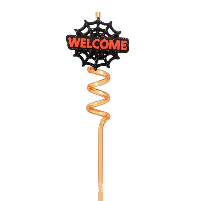 Wholesale 10pcs Silver powder  cartoon bar personality straw stickers party decoration straw stickers