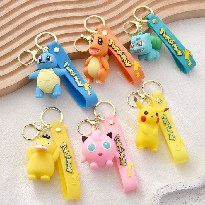 Wholesale Cartoon PVC keychain cute doll car keychain pendant
