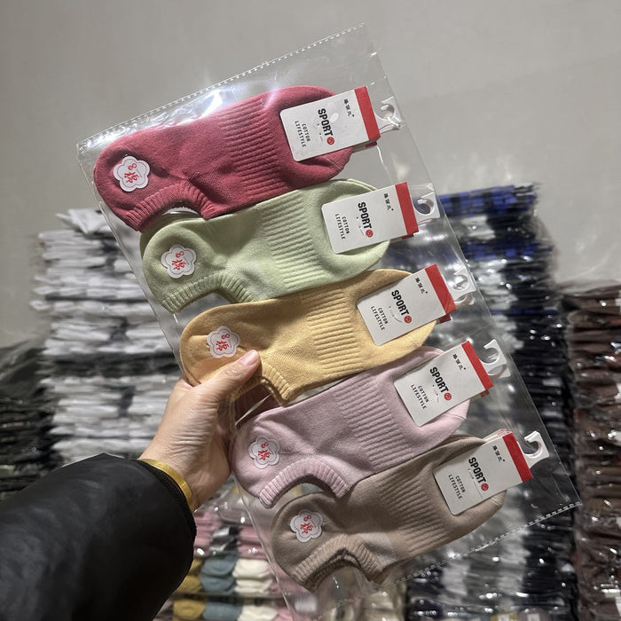 Wholesale Sports socks, boat socks, thin breathable short socks, cotton socks