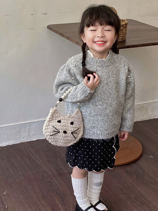 Wholesale Fashion Children's Handmade Woolen Bags JDC-SD-YuanDuo067