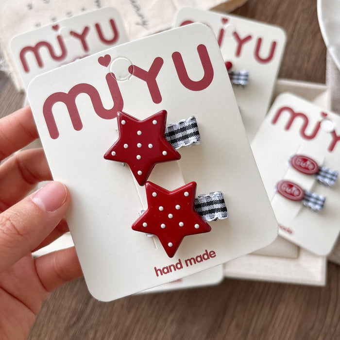 Wholesale Handmade Fabric Cartoon Bow Hair Clip