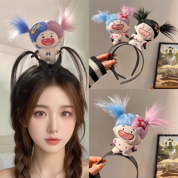 Wholesale Cartoon Plush Cotton Doll Headband JDC-HD-Hengz002