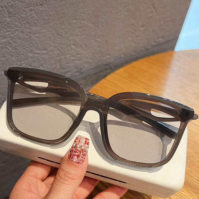 Wholesale UV resistant reflective large frame personalized sunglasses