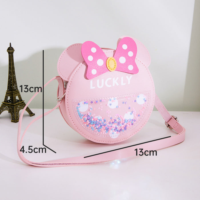 Wholesale Cute Little Girl Gift Fashion Mini Round Bag Baby Shoulder Coin Purse
