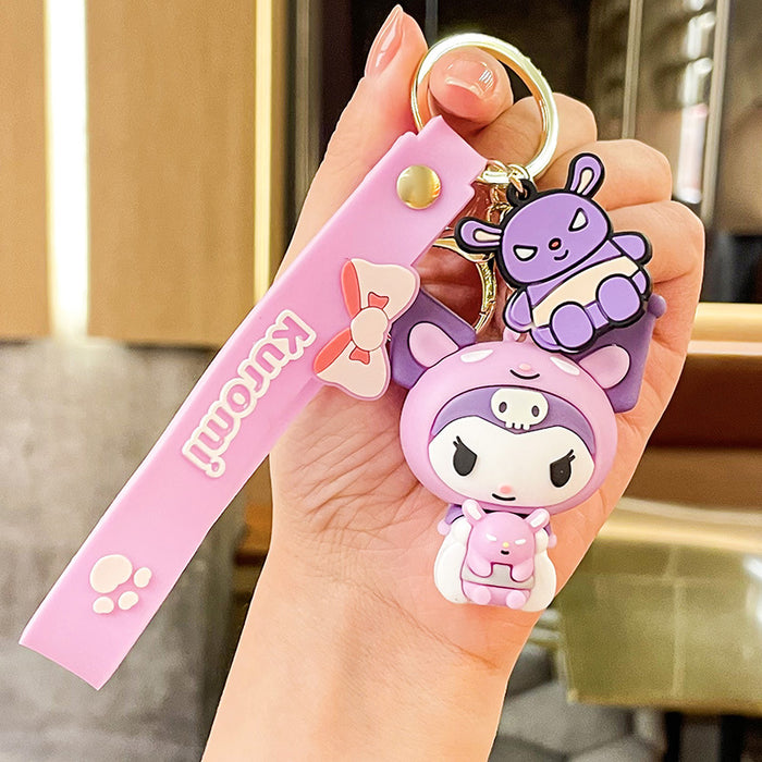 Wholesale Cartoon Doll Silicone Keychain JDC-KC-Benxin031