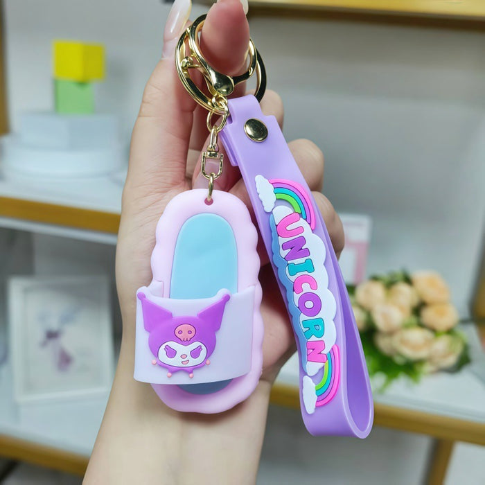 Wholesale Cartoon Slipper Keychain Fashion Decorative Gift for Birthday MOQ≥2