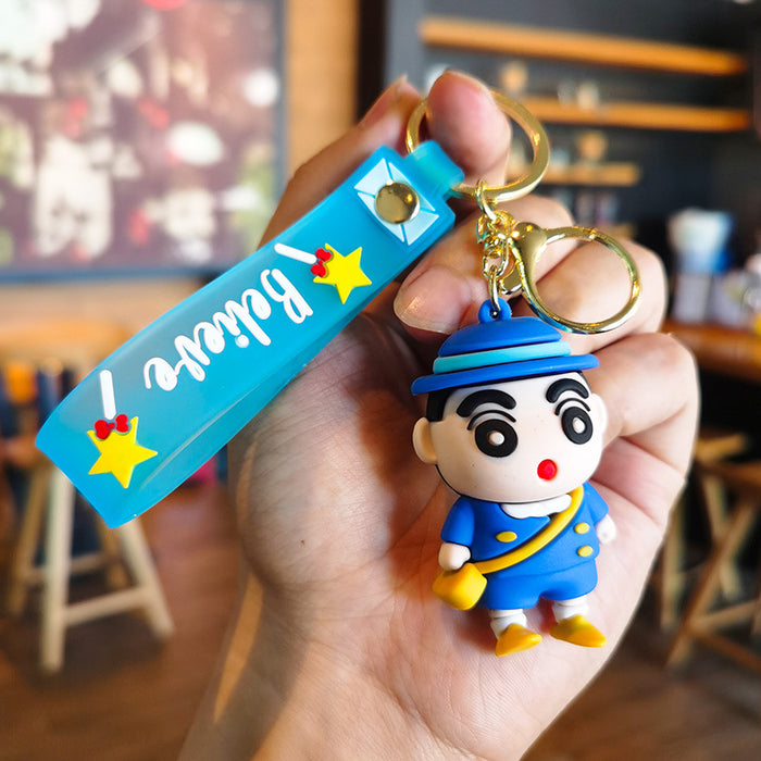 Wholesale Cartoon boy Bag Pendant Car Key Ring