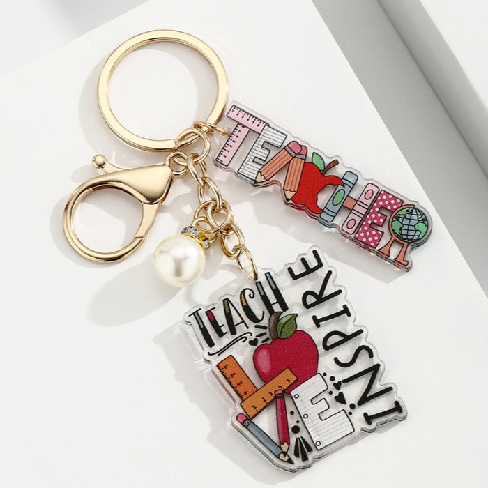 Wholesale Acrylic Heart-Shaped Pen Holder &  Pencil Keychain