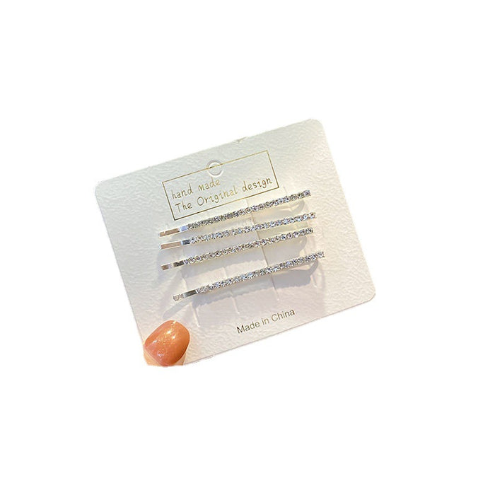 Wholesale hairpin clip flash Diamond side clip bangs girl hairpin