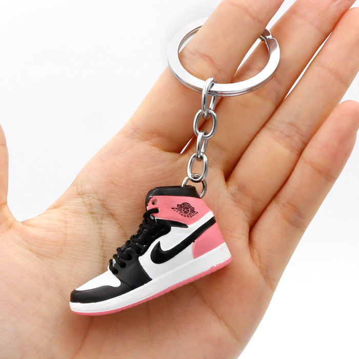 Wholesale PVC Mini Basketball Shoe Keychain JDC-KC-QLPing008